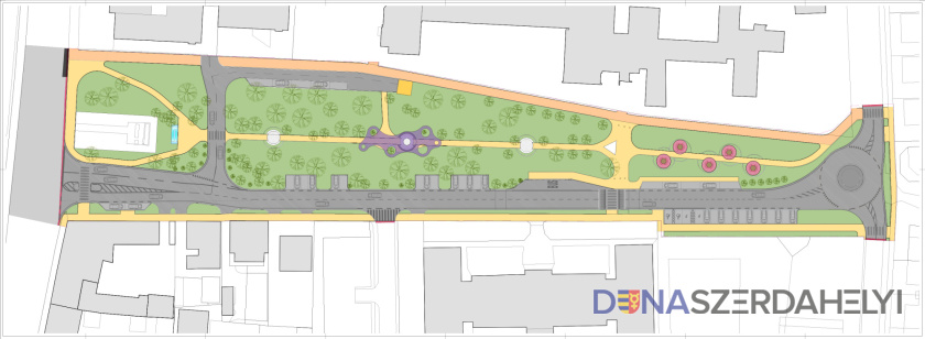 A város által jóváhagyott terv Zöldebb lesz a tér – de jönnek új és ingyenes parkolók is