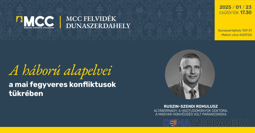 A háború alapelveiről tart előadást dr. Ruszin-Szendi Romulusz altábornagy Dunaszerdahelyen