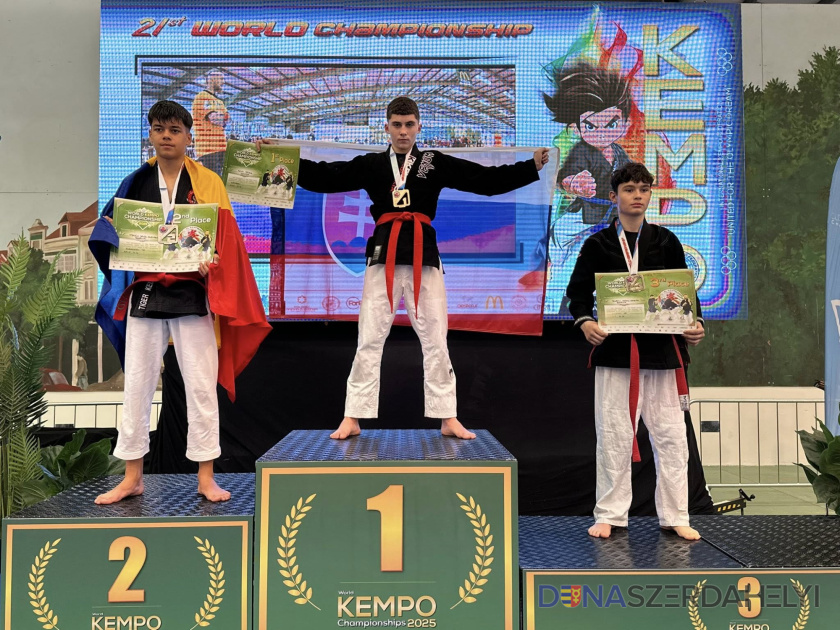 Szlovák Kempo Szövetség Világbajnoki arany Dunaszerdahelyre Petöcz Kevinnek köszönhetően