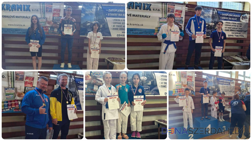 IPPON Karate Klub Tizenkilenc érmet gyűjtöttek Gútán az IPPON Karate Klub versenyzői