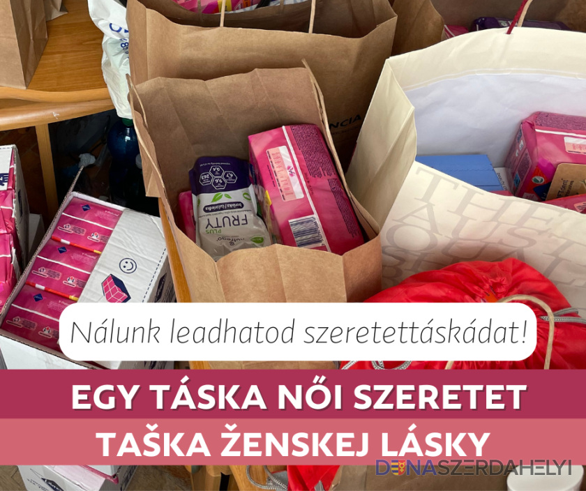 Egy táska női szeretet: higiéniai termékek adománygyűjtése