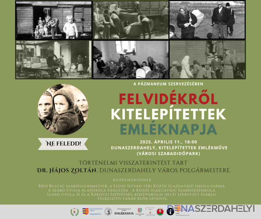 A Felvidékről kitelepítettekre emlékeznek április 11-én