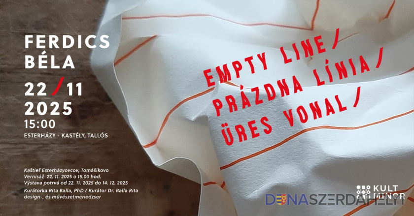 Üres vonal - Ferdics Béla önálló kiállítására hívja az érdeklődőket