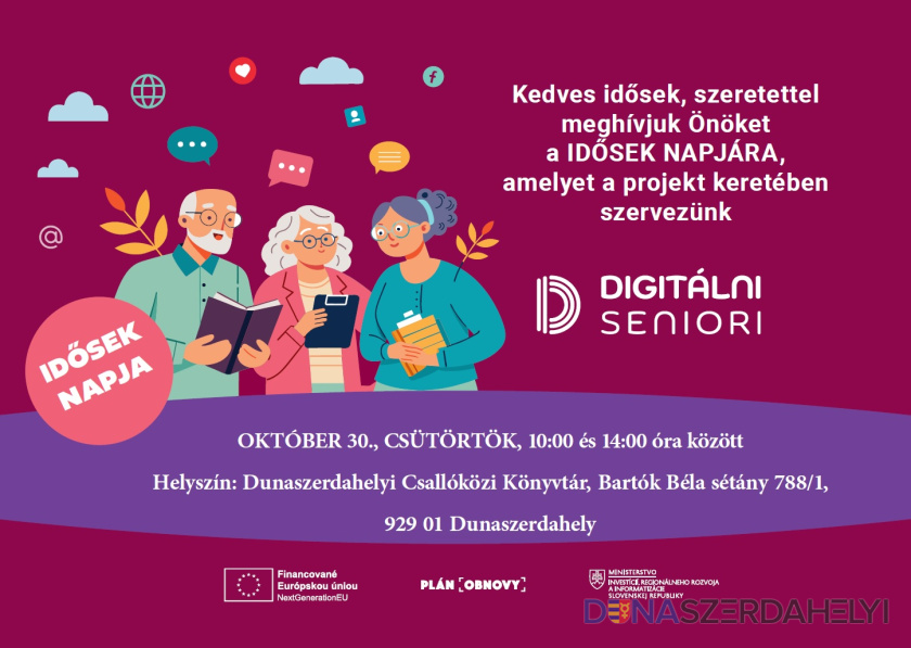 mirri.gov.sk Digitális kaland a senioroknak – Dunaszerdahelyen is