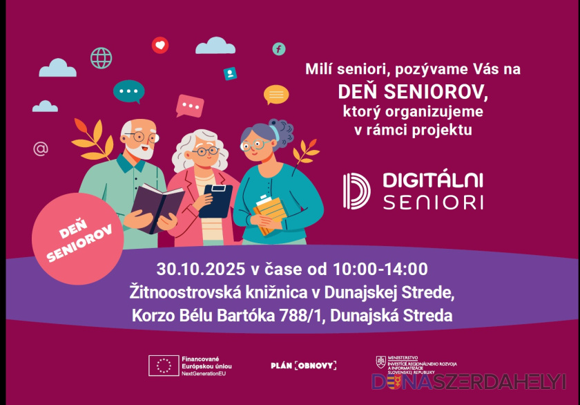 Digitálne dobrodružstvá pre seniorov – aj v Dunajskej Strede