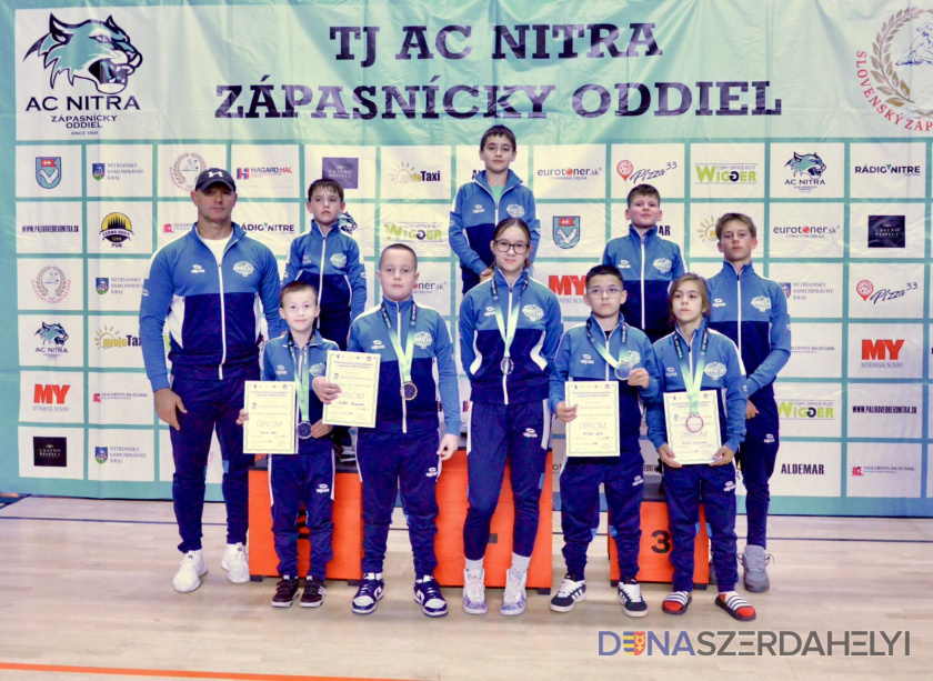 Sikeres szereplés a nyitrai emlékversenyen – 5 érem a Gaál Wrestling Team mérlegén