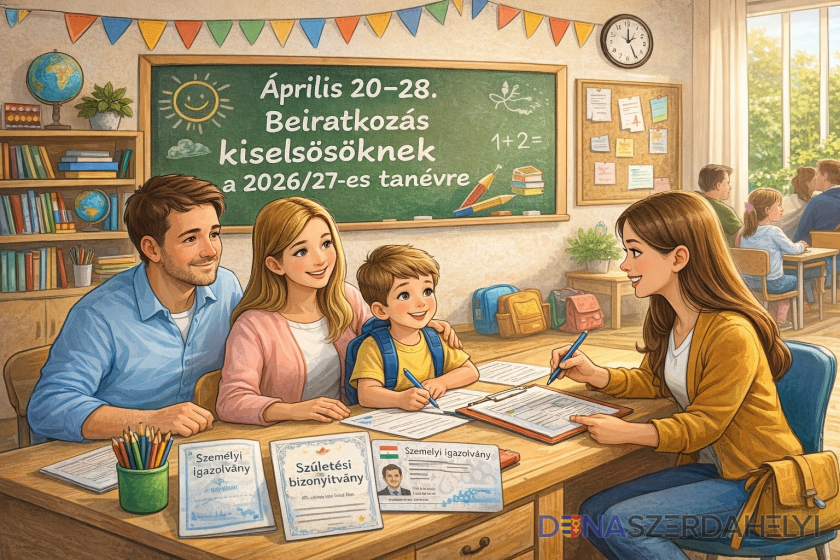 Április 20–28-a között lehet beíratni a kiselsősöket a 2026/27-es tanévre