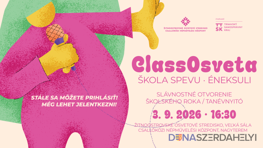 Illusztráció (Csallóközi Népművelési Központ) ClassOsveta éneksuli indul Dunaszerdahelyen