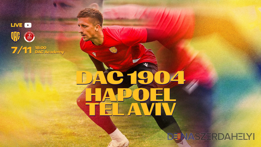 dac1904.sk Élőben követheti a DAC 1904 - Hapoel Tel-Aviv edzőmérkőzést