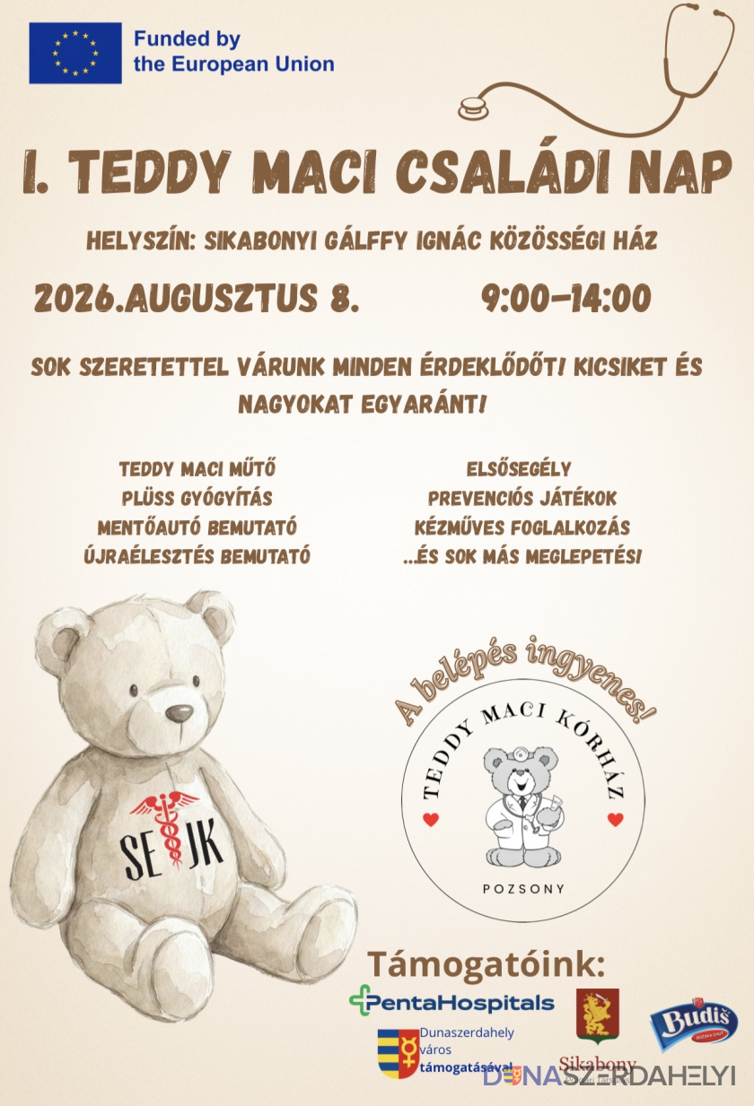 Teddy Maci Családi Nap várja a családokat augusztusban Sikabonyban