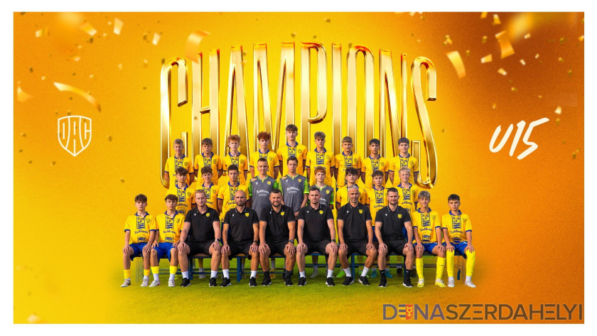 Az U15-ös csapat a nyugati csoport bajnoka lett!