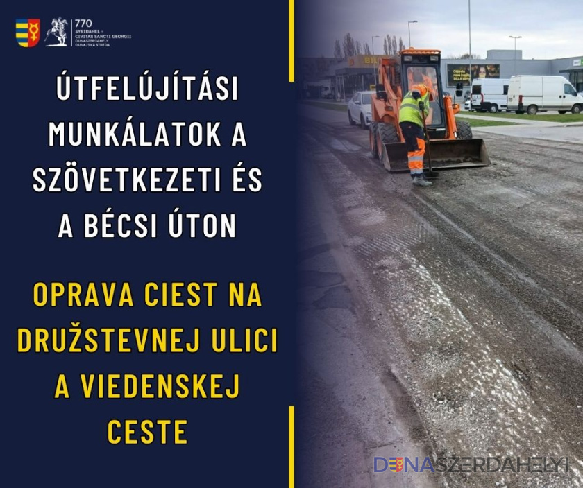 Útfelújítás a Szövetkezeti és a Bécsi úton
