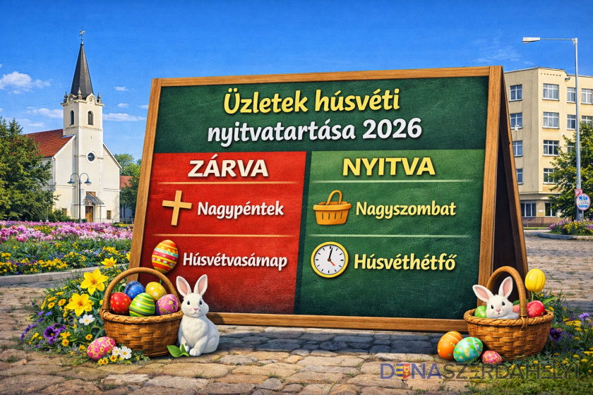 Így alakul az üzletek nyitvatartása Dunaszerdahelyen húsvétkor 2026-ban