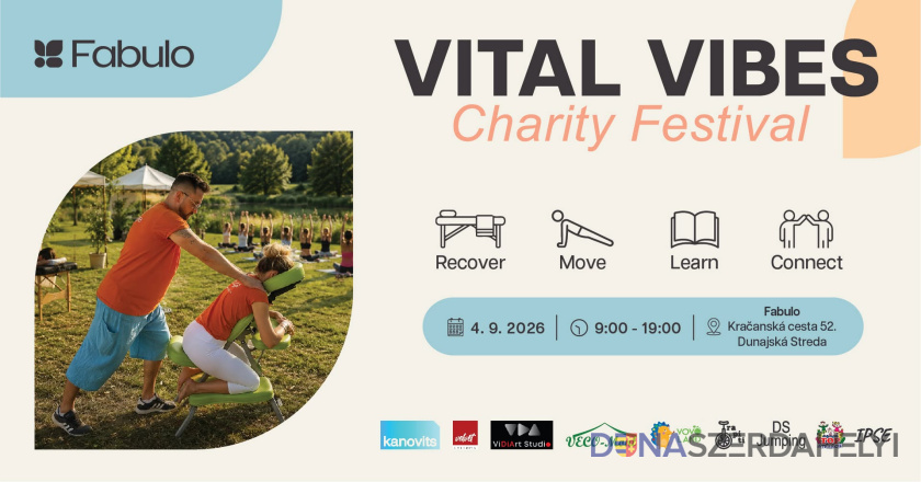 Facebook / Fabulo Szeptember 4-én Vital Vibes Charity Festival Dunaszerdahelyen