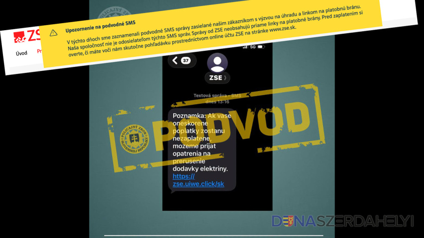 Facebook / Polícia SR, zse.sk Be nem fizetett villanyszámla? Újabb csalási hullám Szlovákiában