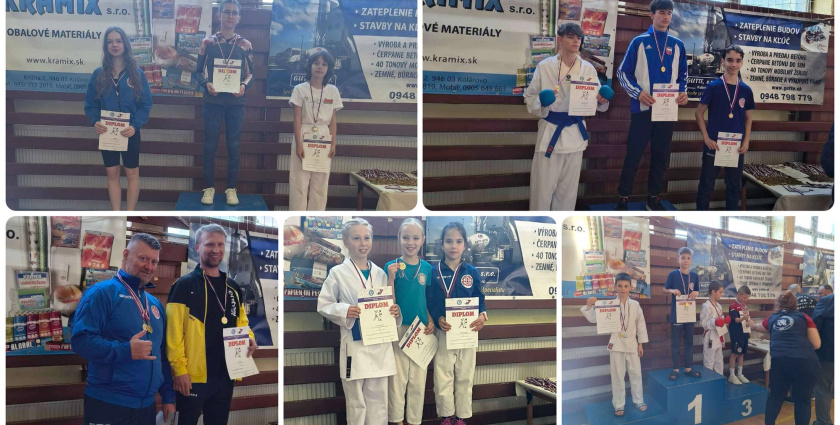 Tizenkilenc érmet gyűjtöttek Gútán az IPPON Karate Klub versenyzői