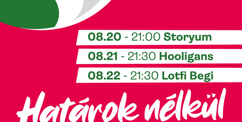 Három nap, nagy koncertek – jön Szent István napja és a Határok nélkül fesztivál Dunaszerdahelyen