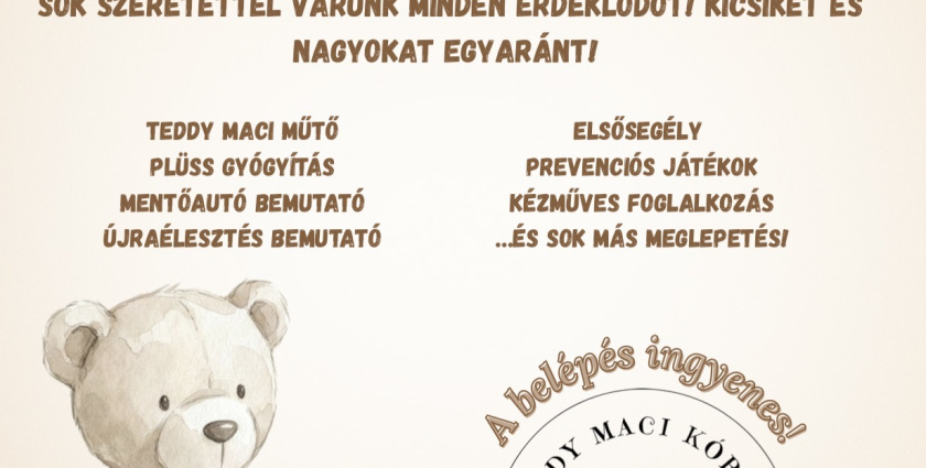 Teddy Maci Családi Nap várja a családokat augusztusban Sikabonyban